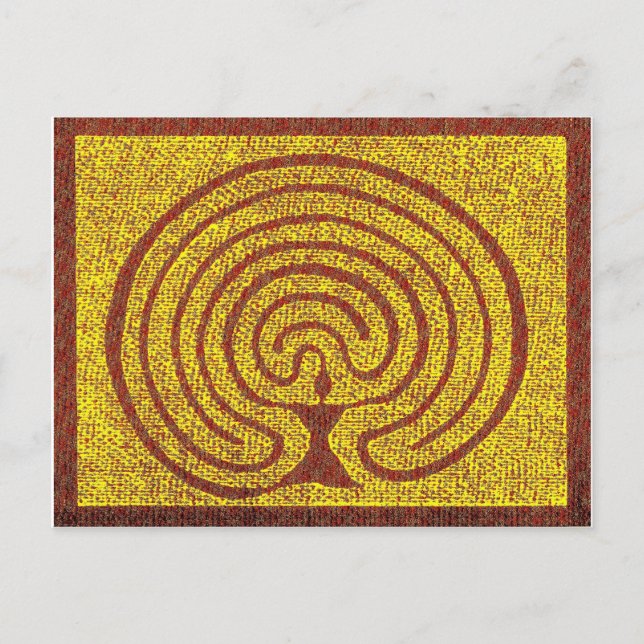 Postal Göttin im Labyrinth 3 (Anverso)