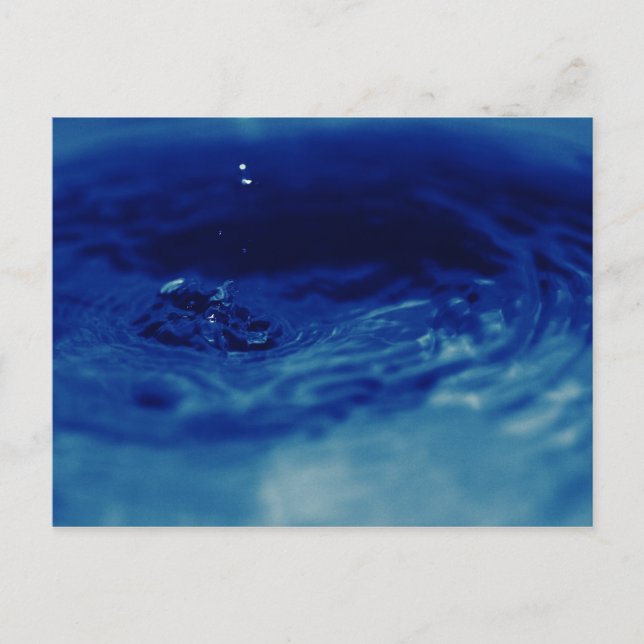 Postal Gouffre d'eau bleu (Anverso)