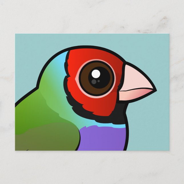 Postal Gouldian Finch (Anverso)