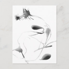 Postal Gouras marinas y cianoprint de lavanda