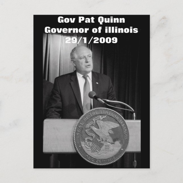 Postal Gov Pat Quinn (Gobernador de illinois) (Anverso)