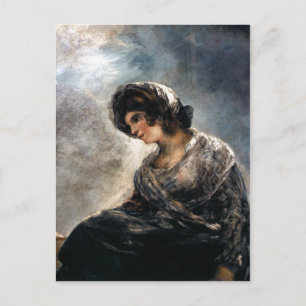 Postal Goya, Milkmaid de Burdeos 182527 Petróleo en canva