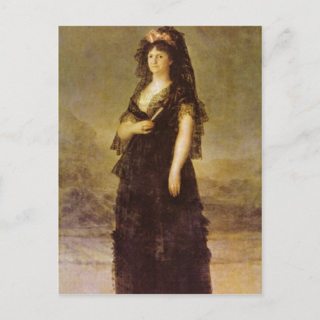 Postal Goya y Lucientes, Francisco de Retrato de lo que (Anverso)