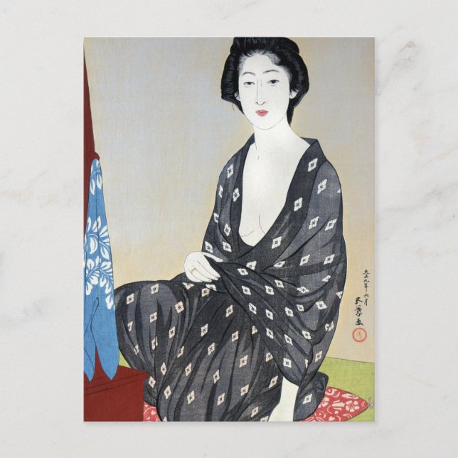 Postal Goyo "Mujer en Kimono" (Anverso)