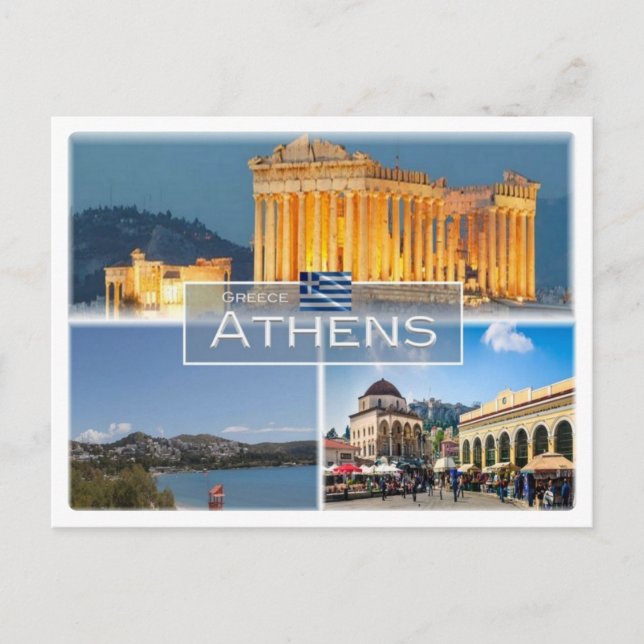Postal GR Grecia - Atenas (Anverso)