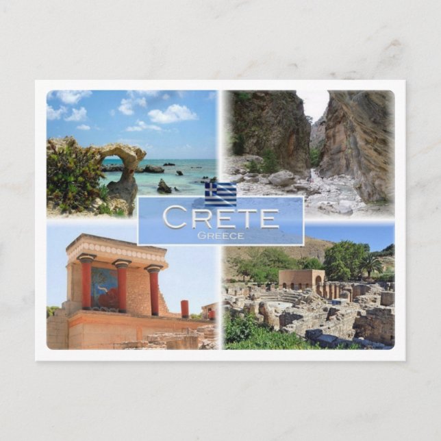 Postal GR Grecia - Creta (Anverso)