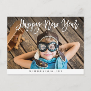 Postal Grabación de brochas Feliz Año Nuevo