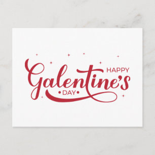 Postal Grabación de caligrafía del Día de Galentine Feliz
