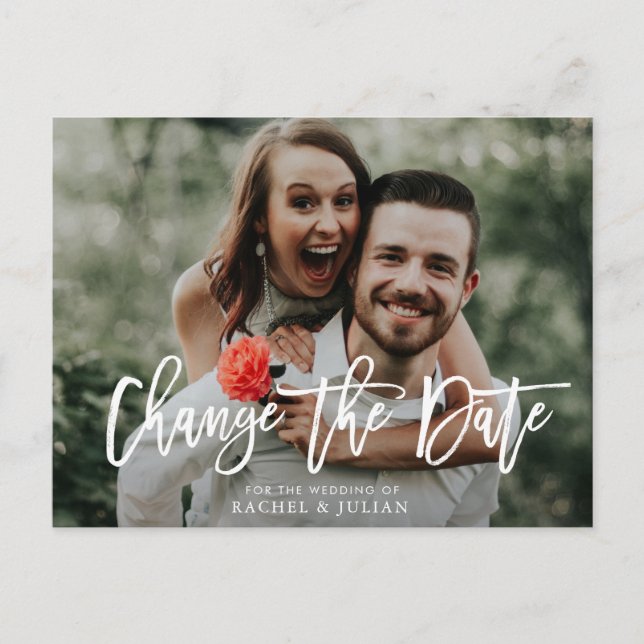 Postal Grabación encantadora cambia la foto de la fecha (Anverso)