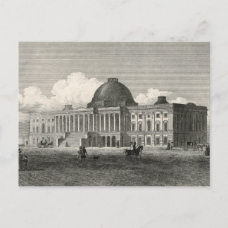 Postal Grabado antiguo del viejo Capitolio