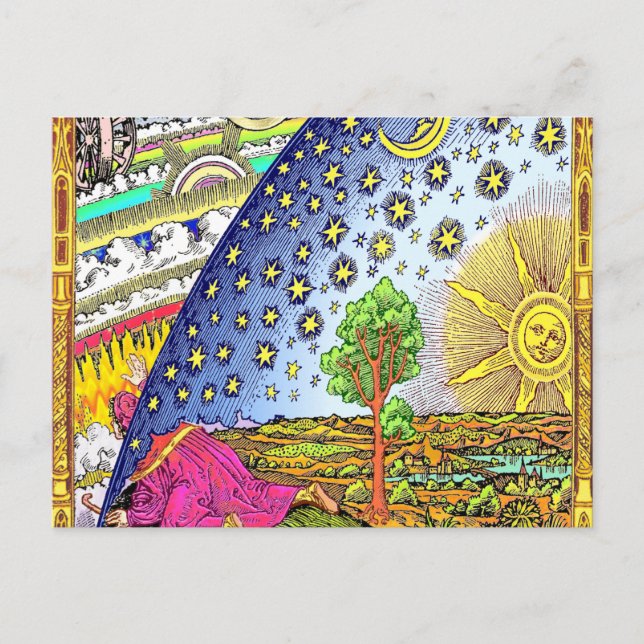 Postal Grabado de Flammarion (Anverso)