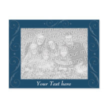 Grabado en relieve azul