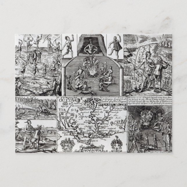 Postal Grabado por Robert Vaughan (Anverso)