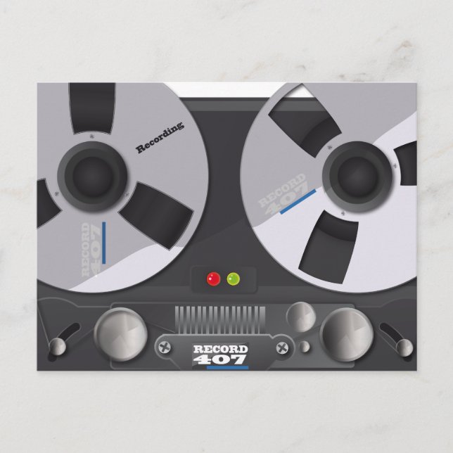 Postal Grabador de grabaciones de cinta (Anverso)