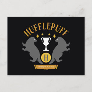 Postal Grabador HUFFLEPUFF™ y gráfico del Orgullo de la C