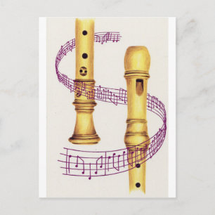 Postal Grabador y música