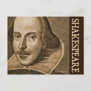 Postal Grabados Shakespeare Droeshout