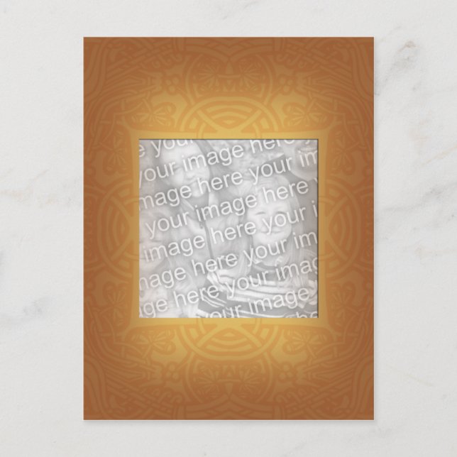 Postal Grabar en madera (Anverso)