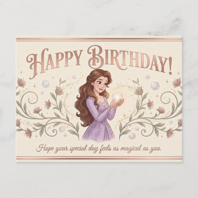 Postal Graceful Moments Birthday Card for Women (Anverso)