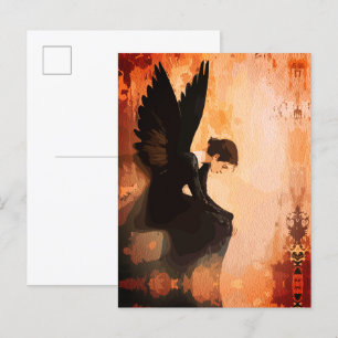 Postal Gracia Caída – Reflexión del Ángel Melancólico