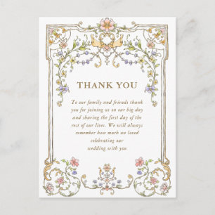 Postal Gracia de Ornate Victoria Código QR Foto Gracias