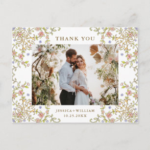 Postal Gracia de Ornate Victoria Código QR Foto Gracias