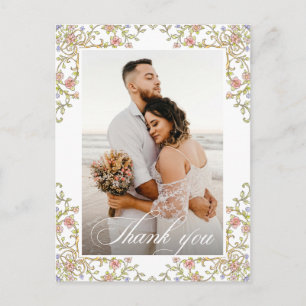 Postal Gracia de Ornate Victoria Código QR Foto Gracias