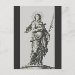 Postal Gracia Volcánica de Santa Águeda de Sicilia Arte
