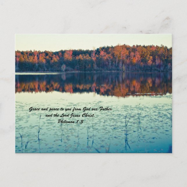 Postal Gracia y paz para ti de parte de Dios nuestro Padr (Anverso)