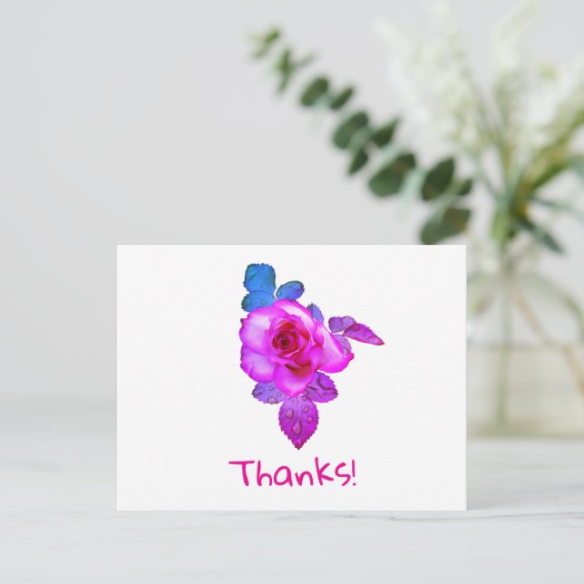 Postal ¡Gracias (Anverso de pie)