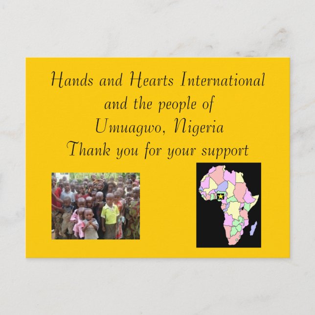 Postal Gracias (Anverso)