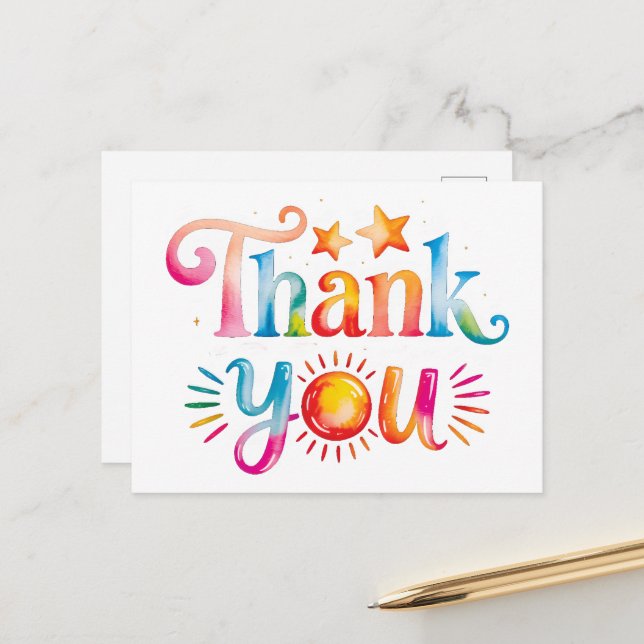 Postal Gracias (Anverso/Reverso In Situ)