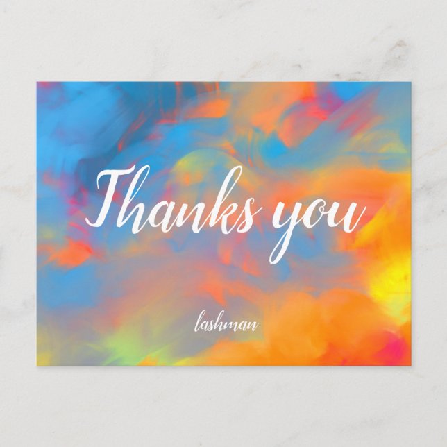 Postal Gracias (Anverso)