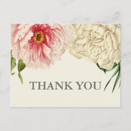 Postal Gracias a Blooms en inglés