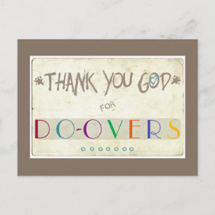 Postal Gracias a Dios por hacer las cosas