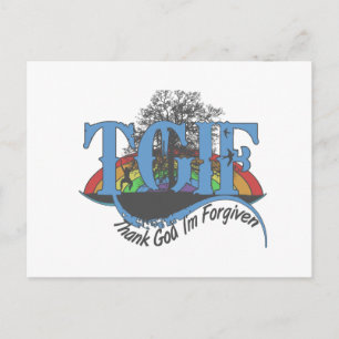 Postal Gracias a Dios soy perdonado TGIF