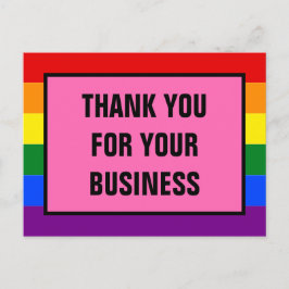 Postal Gracias a los clientes LGBT de negocios Orgullo Ar