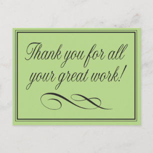 Postal Gracias a los empleados por su gran trabajo