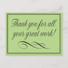 Postal Gracias a los empleados por su gran trabajo