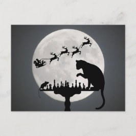 Postal Gracias a los Navidades del gato y el ratón de la 