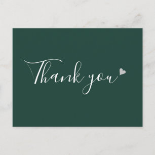 Postal Gracias a los negocios con guiones de Emerald Silv