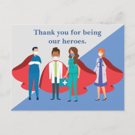 Postal Gracias a los trabajadores de la salud Enfermera M