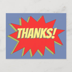 Postal Gracias a Superhero Comic