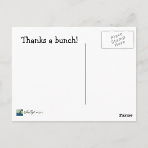 Postal Gracias a un Bunch (Bunch)—Gracias a Postcard