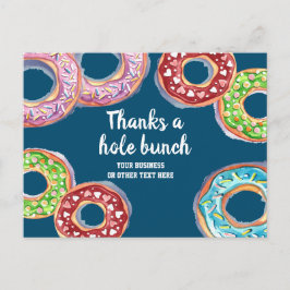 Postal Gracias a un montón de donut personalizado
