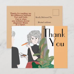 Postal Gracias al doctor