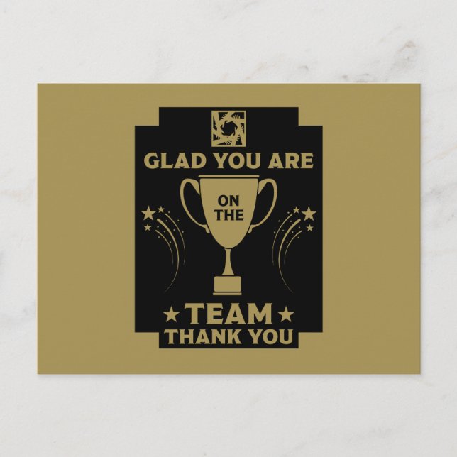 Postal Gracias al equipo corporativo (Anverso)