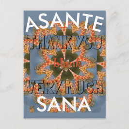 Postal Gracias Asante Sana Hermosa Giraffe Africana