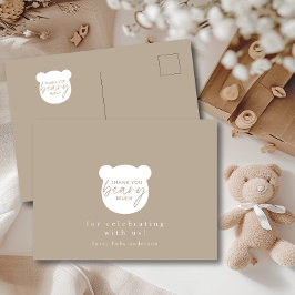 Postal Gracias Beary Much