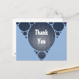 Postal Gracias Blue Modern Business Apreciation